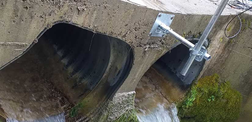 Installazione avanzata stazione idrometrica con torbidimetro - Tecnopenta Srl Padova